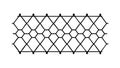 Interlocking Geometric Grid Pattern, vector design Generative AI Royalty Free Stock Photo