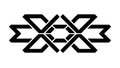 Interlocking Geometric Knot Pattern Icon, vector design Generative AI Royalty Free Stock Photo