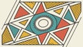 Interlocking Geometric Shapes. Colorful Abstract Pattern Vector. vector design Generative AI Royalty Free Stock Photo