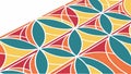 Interlocking Geometric Triangles, Colorful Abstract Pattern, vector design Generative AI Royalty Free Stock Photo