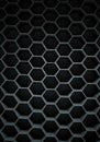 Interlocking hexagonal pattern creating a honeycomb-like structure. The pattern Royalty Free Stock Photo