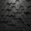 Interlocking hexagonal tiles create a textured, three-dimensional pattern. Each tile is Royalty Free Stock Photo