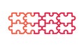 Interlocking Jigsaw Puzzle Pieces Problem Solving, vector design Generative AI Royalty Free Stock Photo