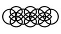 Interlocking Knot Pattern. Complexity, Connection, and Unity Design, vector design Generative AI Royalty Free Stock Photo
