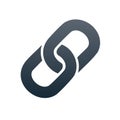 Interlocking Link Silhouette Chain Connection Bonding Concept Symbol Royalty Free Stock Photo