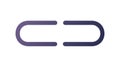 Interlocking Links: Connection and Chain Icon, vector design Generative AI Royalty Free Stock Photo
