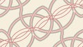 Interlocking Loops Pattern, Elegant Geometric Design. vector design Generative AI Royalty Free Stock Photo