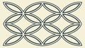 Interlocking Oval Chain Pattern Vector, vector design Generative AI Royalty Free Stock Photo