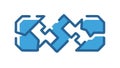 Interlocking Puzzle Pieces Complexity Connection Icon, vector design Generative AI Royalty Free Stock Photo