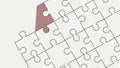 Interlocking puzzle pieces, depicting connection, problem,solving, and unity vector design Generative AI Royalty Free Stock Photo