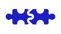 Interlocking Puzzle Pieces Problem Solving Solution Icon, vector design Generative AI Royalty Free Stock Photo