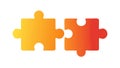 Interlocking Puzzle Pieces Teamwork Problem Solving, vector design Generative AI Royalty Free Stock Photo
