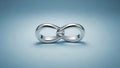 Interlocking Silver Rings Royalty Free Stock Photo