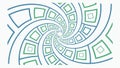 Interlocking Spiral Pattern, Abstract Flow Design, vector design Generative AI Royalty Free Stock Photo