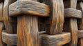 Interlocking Wooden Weave Pattern Royalty Free Stock Photo