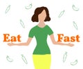 Intermittent fasting concept. Royalty Free Stock Photo