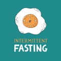Intermittent fasting diet concept