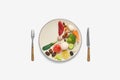 16:8 intermittent fasting diet concept. Royalty Free Stock Photo