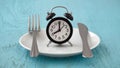Intermittent fasting and meal planning concept Royalty Free Stock Photo