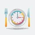 Intermittent Fasting and Meal Timing Concept Royalty Free Stock Photo
