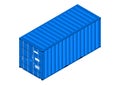 Intermodal container. Vector