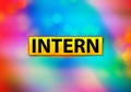 Intern Abstract Colorful Background Bokeh Design Illustration