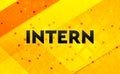 Intern abstract digital banner yellow background