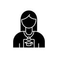 Intern black glyph icon