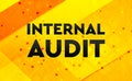 Internal Audit abstract digital banner yellow background