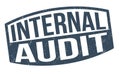 Internal audit grunge rubber stamp Royalty Free Stock Photo