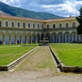 Internal courtyard Certosa di San Lorenzo at Padula