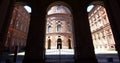 Palazzo Carignano coutyard in the Historical ntre of Turin