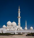 Internal courtyard of the Sheik Zayed Mosque Royalty Free Stock Photo