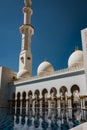 Internal courtyard of the Sheik Zayed Mosque Royalty Free Stock Photo