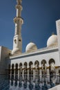 Internal courtyard of the Sheik Zayed Mosque Royalty Free Stock Photo
