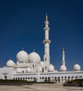 Internal courtyard of the Sheik Zayed Mosque Royalty Free Stock Photo