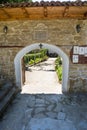 Internal door at the Monastery of Saint Nicholas Royalty Free Stock Photo