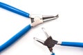 Internal and external snapring plier Royalty Free Stock Photo