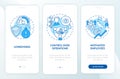 Internal growth advantages blue onboarding mobile app page screen