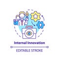 Internal innovation concept icon Royalty Free Stock Photo