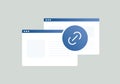 Internal link vector icon. Link Building, backlinks for SEO - Search Engine Optimization concept illustration