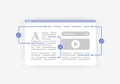 Internal Links - SEO strategy concept. Link Building with Keyword-Rich Anchor Text for Website Search Engine