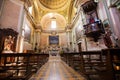 Internal nave of the Church of San Nicola in Villa Santa Maria in provicia of Chieti Italy