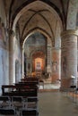 internal part of the church of saint francesco in lodi in italy, pic taken on 24th december 2023