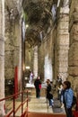 Internal passage in the remains of the stadium Arena di Verona in Verona, Italy Royalty Free Stock Photo