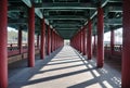 Internal passageway view of Woljeonggyo Bridge, Gyeongju, South Korea Royalty Free Stock Photo