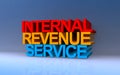 internal revenue service on blue