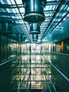 Internal space of modern building. Royalty Free Stock Photo