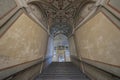 The internal staircase of Villa Scassi - Imperiale of Genoa, Italy Royalty Free Stock Photo