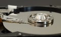 Internal structure of a computer hard drive Royalty Free Stock Photo